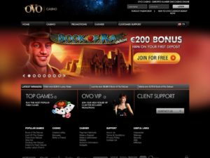Ovo Casino - Zwar viele Spiele aber insgesamt nicht überzeugend