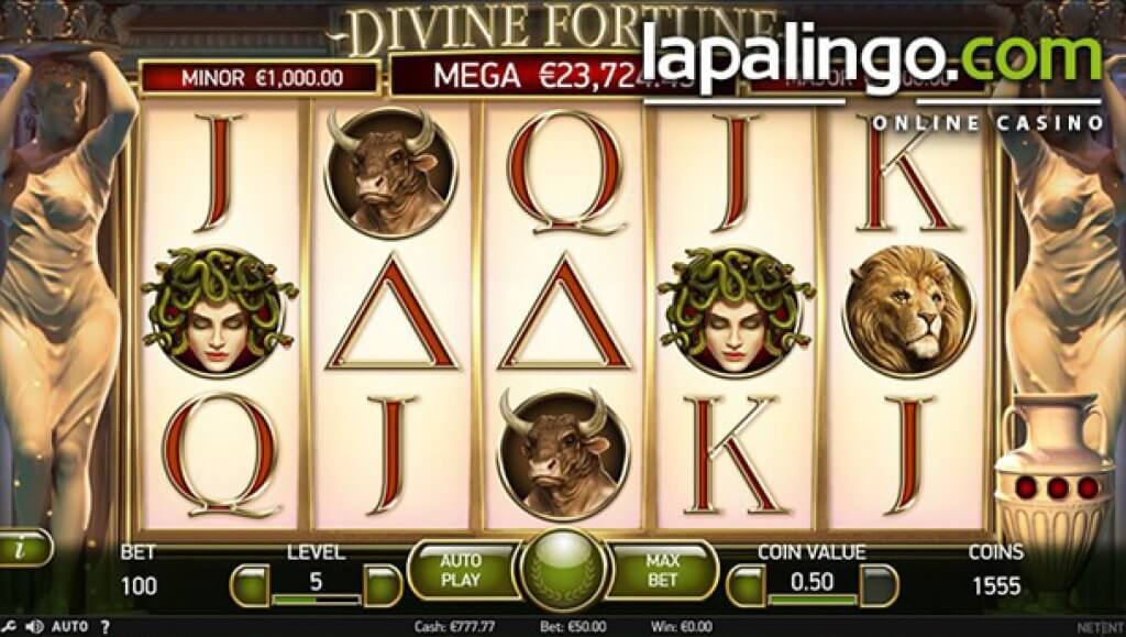 Lapalingo 100 Freispiele gratis bei Divine Fortune
