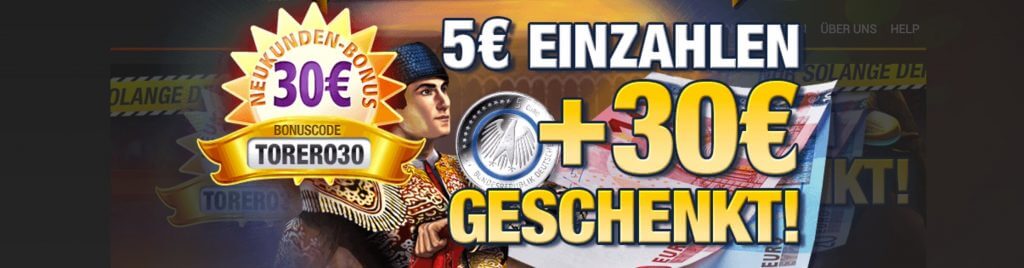 30 Euro El Torero Bonus bei Stake7