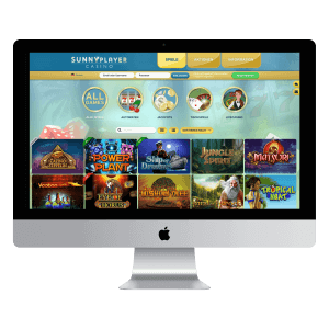 Spielautomaten des SunnyPlayer Casinos auf Desktop PC