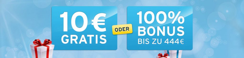 SunnyPlayer 10 Euro Einzahlungsbonus auf Mindesteinzahlung von einem Euro