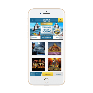 Die mobile App von SunnyPlayer im Vollbildmodus