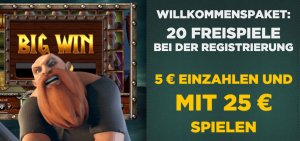 20 Freispiele 25 Euro gratis